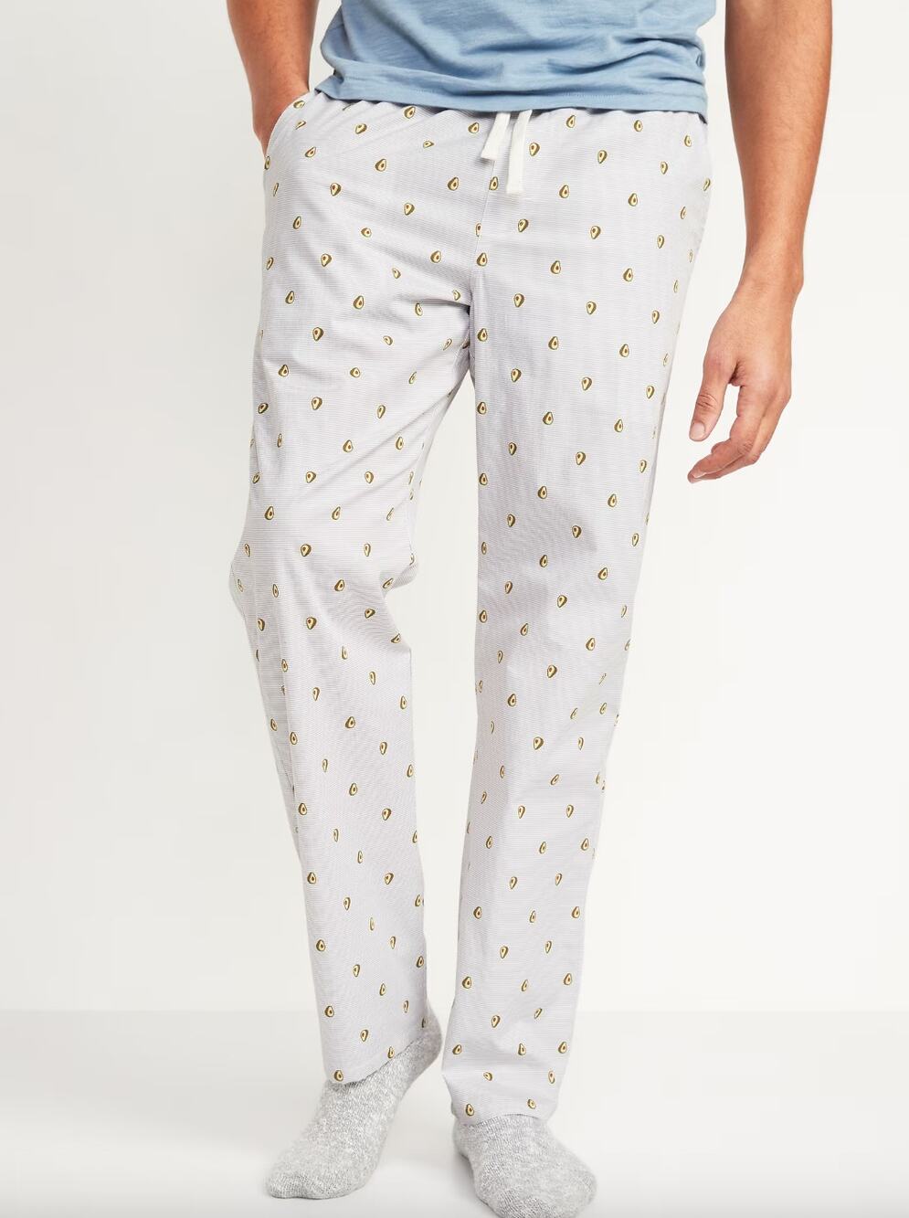 Old Navy Men's Avocado Printed Poplin Pajama Pants Size L Cotton Lightweight
